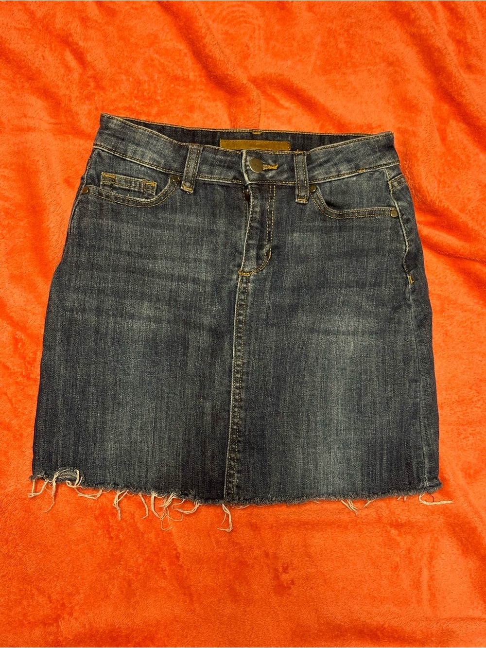 Joe’s Jeans Denim Mini Skirt - Casual Frayed Hem